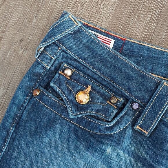 True Religion | Swarovski Crystal Becky Bootcut Jeans 31 - Picture 3 of 12